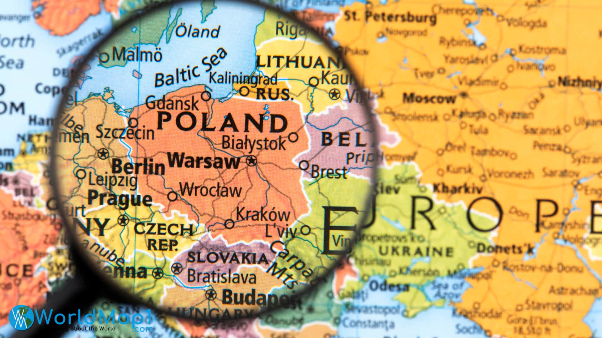 Polonya Komşuları Haritası